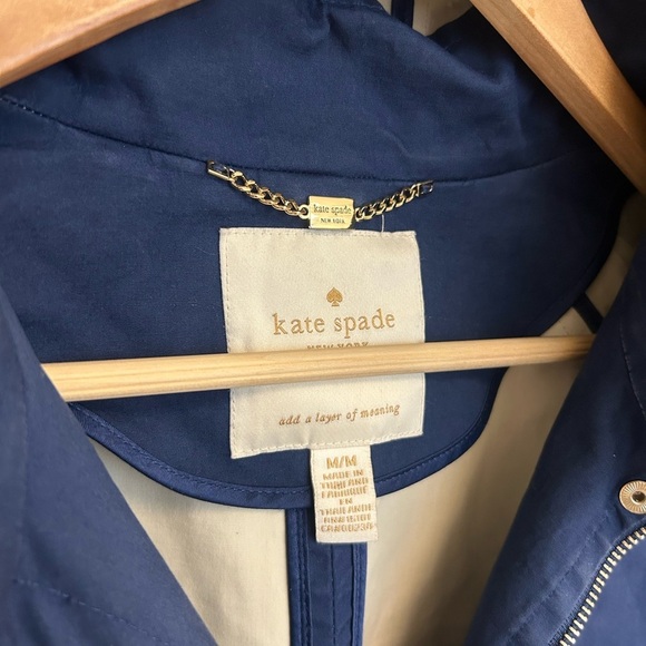 Kate Spade M barn coat in good used condition! Moleskin vibes- great hood! - Picture 14 of 15